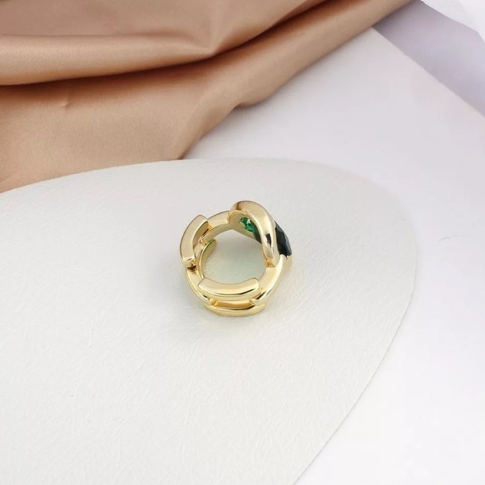 NEW Gold & Jewel Tone Chain Ring - Picture 3 of 3